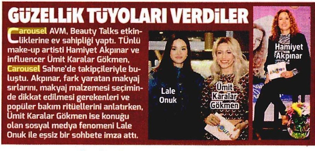 GÜZELLİK TÜYOLARI VERDİLER
