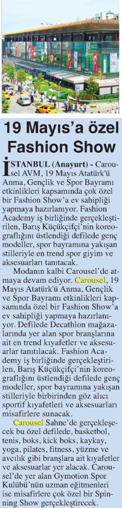19 MAYIS’A ÖZEL FASHİON SHOW