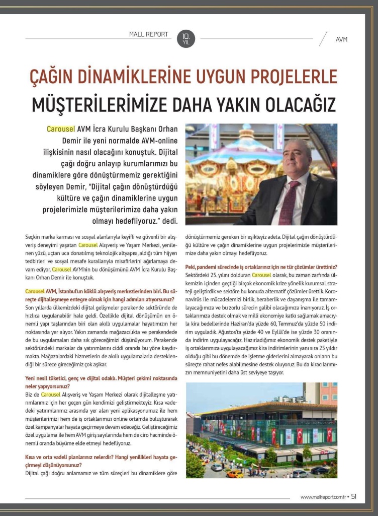 ÇAĞIN DİNAMİKLERİNE UYGUN PROJELERLE MÜŞTERİLERİMİZE DAHA YAKIN OLACAĞIZ