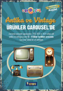 Antika ve Vintage Ürünler Carousel’de