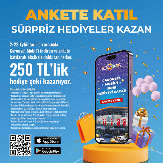 ANKETE KATIL VE SÜPRİZ HEDİYELER KAZAN