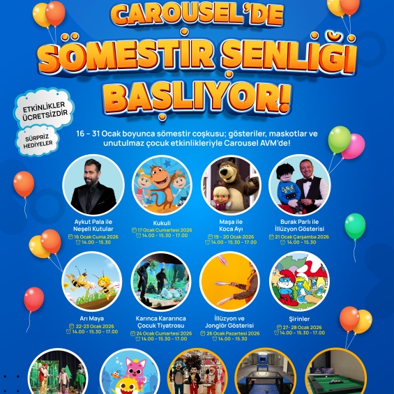 Carousel’de Sömestir Şenliği Başlıyor!