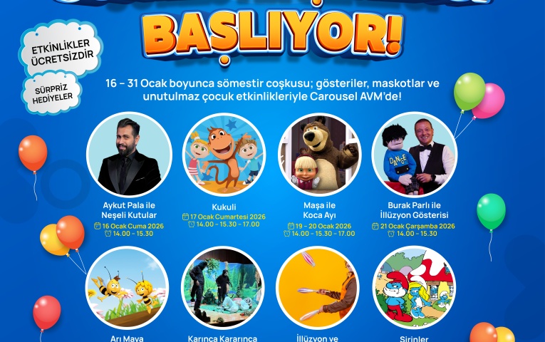 Carousel’de Sömestir Şenliği Başlıyor!