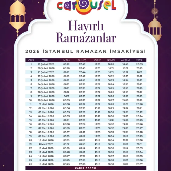 Hayırlı Ramazanlar 2026 İstanbul Ramazan İmsakiyesi